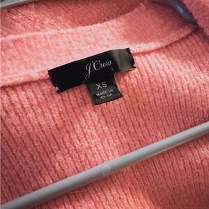 J. Crew duster cardigan, bubblegum pink XS, GUC
